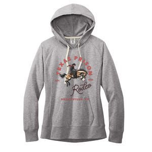 Texas Prison Rodeo Cowboy Western Women's Fleece Hoodie