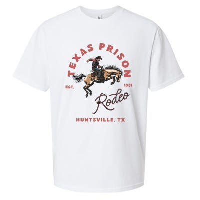 Texas Prison Rodeo Cowboy Western Sueded Cloud Jersey T-Shirt