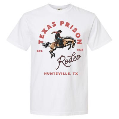 Texas Prison Rodeo Cowboy Western Garment-Dyed Heavyweight T-Shirt