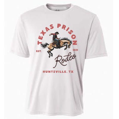 Texas Prison Rodeo Cowboy Western Cooling Performance Crew T-Shirt