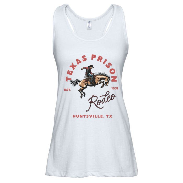 Texas Prison Rodeo Cowboy Western Ladies Essential Flowy Tank