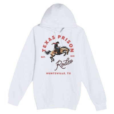 Texas Prison Rodeo Cowboy Western Premium Pullover Hoodie