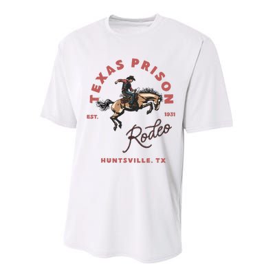 Texas Prison Rodeo Cowboy Western Performance Sprint T-Shirt