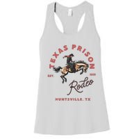 Texas Prison Rodeo Cowboy Western Women's Racerback Tank