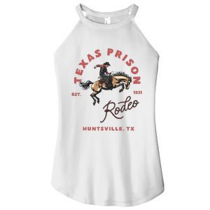 Texas Prison Rodeo Cowboy Western Women's Perfect Tri Rocker Tank