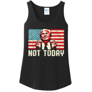 Trump Pennsylvania Rally Shooting Not Today Ladies Essential Tank