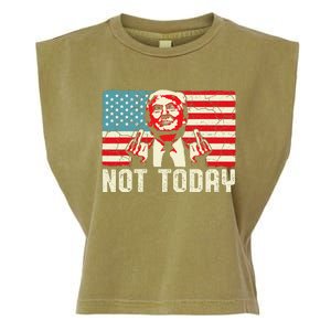 Trump Pennsylvania Rally Shooting Not Today Garment-Dyed Women's Muscle Tee