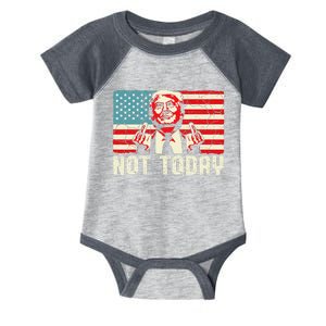 Trump Pennsylvania Rally Shooting Not Today Infant Baby Jersey Bodysuit