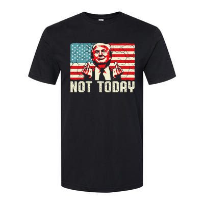 Trump Pennsylvania Rally Shooting Not Today Softstyle CVC T-Shirt