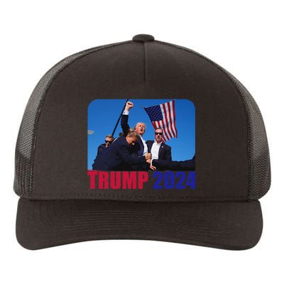 Trump Pennsylvania Rally Shooting Bold Design Yupoong Adult 5-Panel Trucker Hat