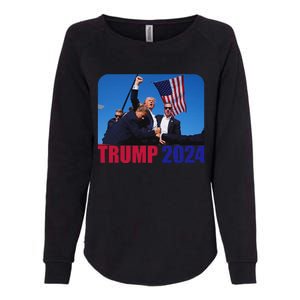 Trump Pennsylvania Rally Shooting Bold Design Womens California Wash Sweatshirt