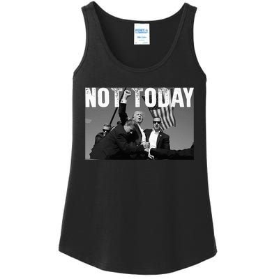 Trump Pennsylvania Rally Shooting Not Today Ladies Essential Tank