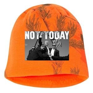 Trump Pennsylvania Rally Shooting Not Today Kati - Camo Knit Beanie