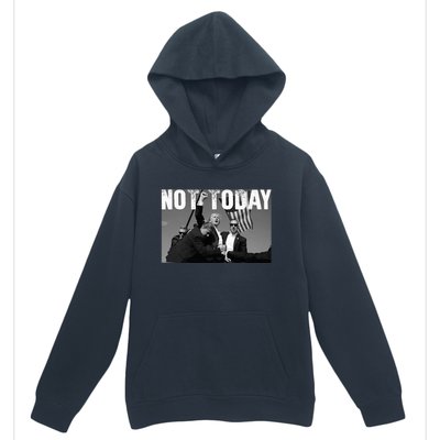 Trump Pennsylvania Rally Shooting Not Today Urban Pullover Hoodie