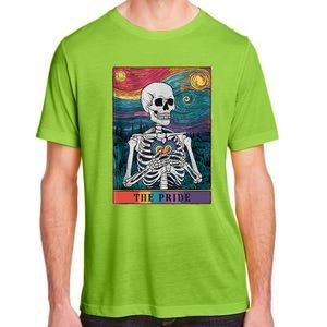 The Pride Retro Hearts Skeletons Lgbtq Month 70s Tarot Card Adult ChromaSoft Performance T-Shirt