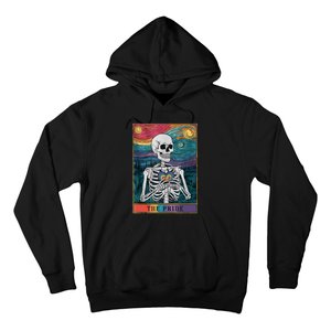 The Pride Retro Hearts Skeletons Lgbtq Month 70s Tarot Card Hoodie