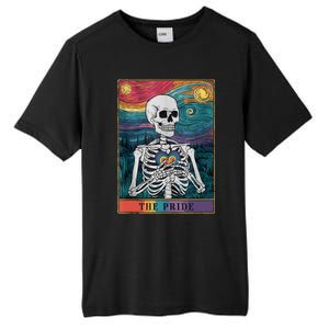 The Pride Retro Hearts Skeletons Lgbtq Month 70s Tarot Card Tall Fusion ChromaSoft Performance T-Shirt