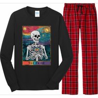 The Pride Retro Hearts Skeletons Lgbtq Month 70s Tarot Card Long Sleeve Pajama Set