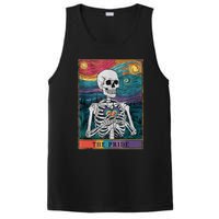 The Pride Retro Hearts Skeletons Lgbtq Month 70s Tarot Card PosiCharge Competitor Tank