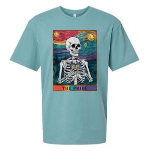 The Pride Retro Hearts Skeletons Lgbtq Month 70s Tarot Card Sueded Cloud Jersey T-Shirt