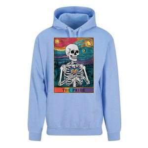 The Pride Retro Hearts Skeletons Lgbtq Month 70s Tarot Card Unisex Surf Hoodie