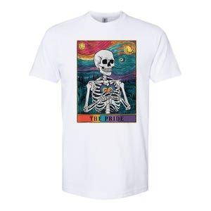 The Pride Retro Hearts Skeletons Lgbtq Month 70s Tarot Card Softstyle CVC T-Shirt