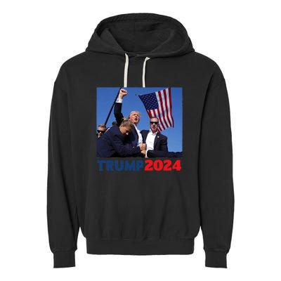 Trump Pa Rally Pennsylvania Rally Trump 2024 Garment-Dyed Fleece Hoodie