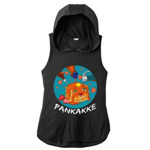 This Pancake REALLY Loves Syrup! Funny Anime Food Pun Ladies PosiCharge Tri-Blend Wicking Draft Hoodie Tank