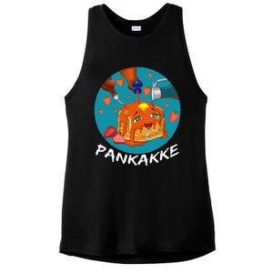 This Pancake REALLY Loves Syrup! Funny Anime Food Pun Ladies PosiCharge Tri-Blend Wicking Tank