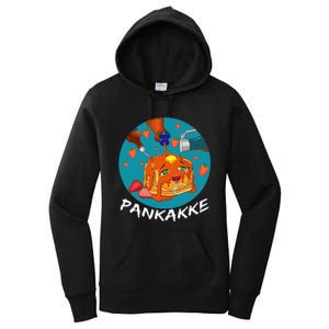 This Pancake REALLY Loves Syrup! Funny Anime Food Pun Women's Pullover Hoodie