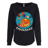 This Pancake REALLY Loves Syrup! Funny Anime Food Pun Womens California Wash Sweatshirt