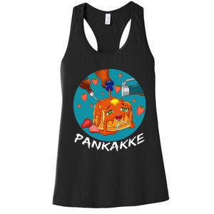 This Pancake REALLY Loves Syrup! Funny Anime Food Pun Women's Racerback Tank