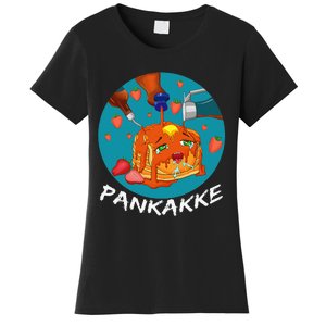 This Pancake REALLY Loves Syrup! Funny Anime Food Pun Women's T-Shirt