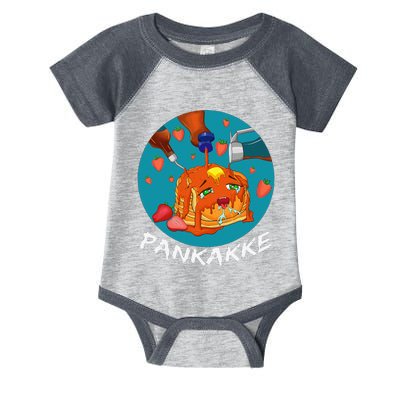 This Pancake REALLY Loves Syrup! Funny Anime Food Pun Infant Baby Jersey Bodysuit