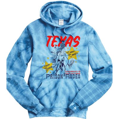 Texas Prison Rodeo Cowboy Western Tie Dye Hoodie