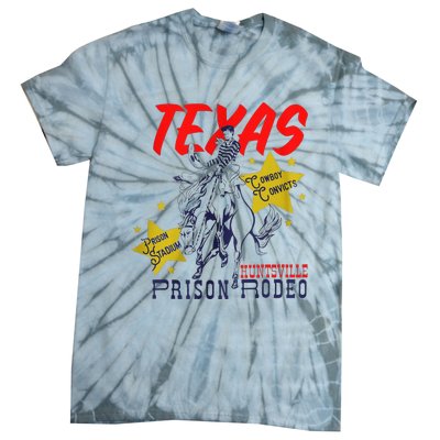 Texas Prison Rodeo Cowboy Western Tie-Dye T-Shirt