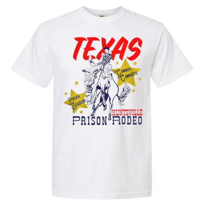 Texas Prison Rodeo Cowboy Western Garment-Dyed Heavyweight T-Shirt