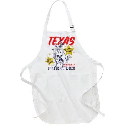 Texas Prison Rodeo Cowboy Western Full-Length Apron With Pockets