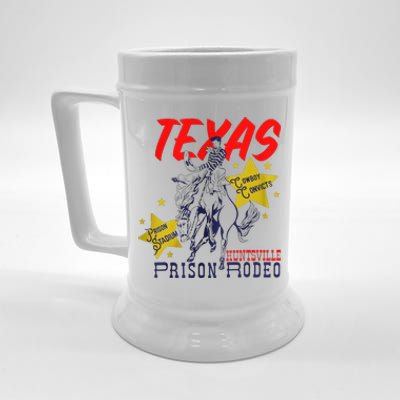 Texas Prison Rodeo Cowboy Western Beer Stein