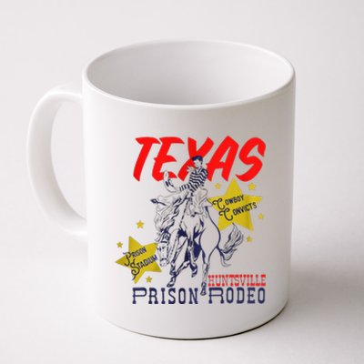 Texas Prison Rodeo Cowboy Western Coffee Mug