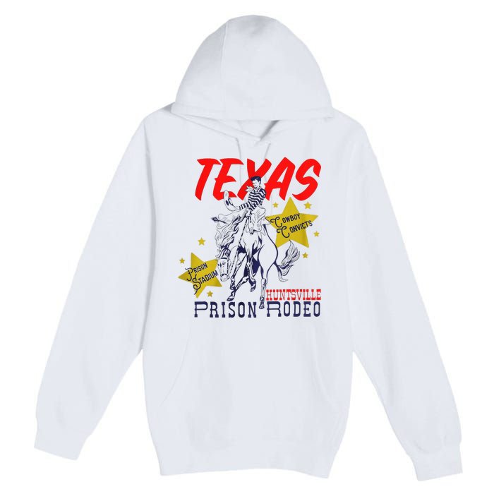 Texas Prison Rodeo Cowboy Western Premium Pullover Hoodie