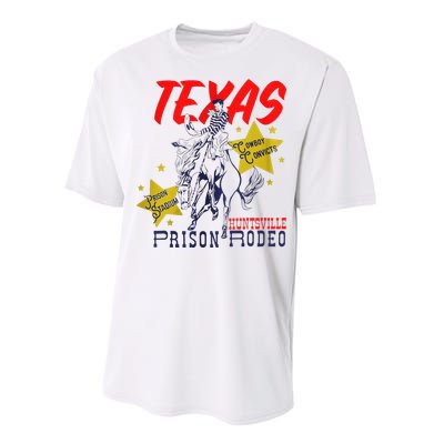 Texas Prison Rodeo Cowboy Western Performance Sprint T-Shirt