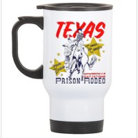 Texas Prison Rodeo Cowboy Western Stainless Steel Travel Mug