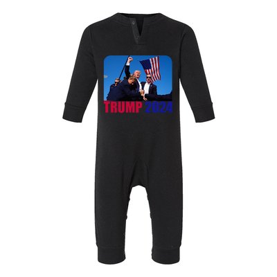 Trump Pa Rally Pennsylvania Rally Trump 2024 Infant Fleece One Piece