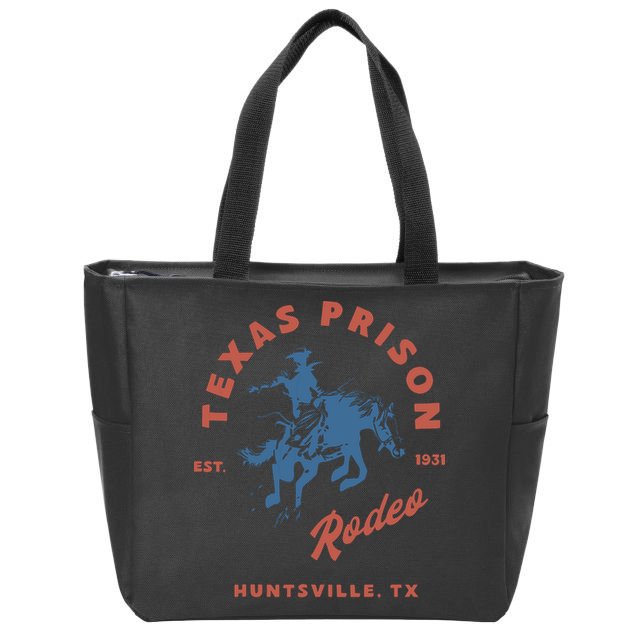 Texas Prison Rodeo Zip Tote Bag