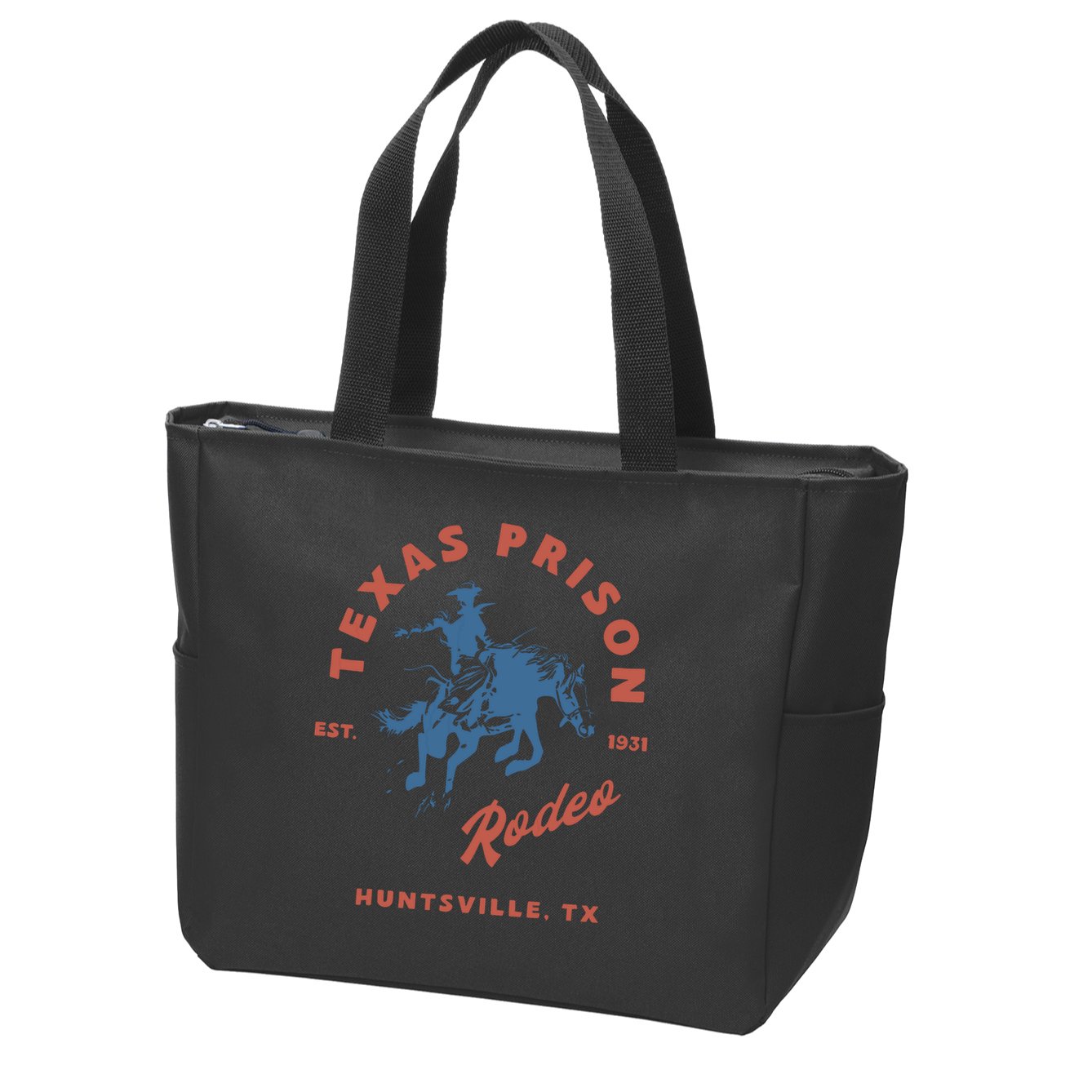 Texas Prison Rodeo Zip Tote Bag
