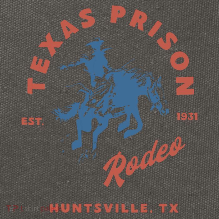 Texas Prison Rodeo Cotton Canvas Backpack