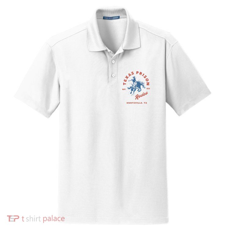 Texas Prison Rodeo Dry Zone Grid Polo