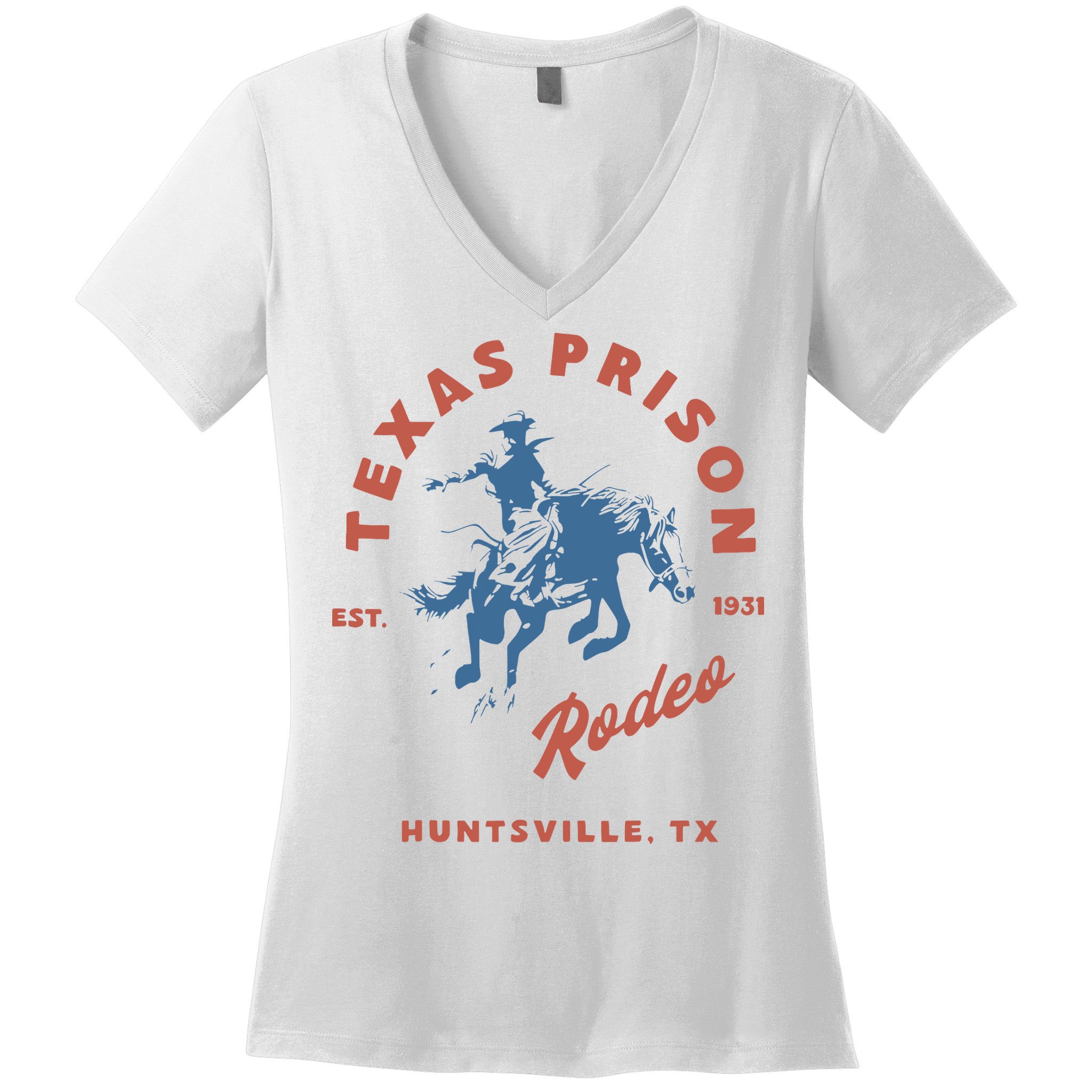 Texas Prison Rodeo Women's V-Neck T-Shirt
