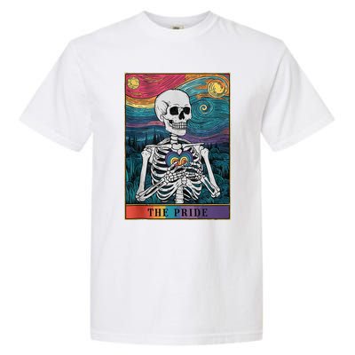 The Pride Retro Hearts Skeletons Lgbtq Month 70s Garment-Dyed Heavyweight T-Shirt